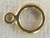 Brass Gold End Loop Jump Ring Necklace Fasten 8mm  x 2